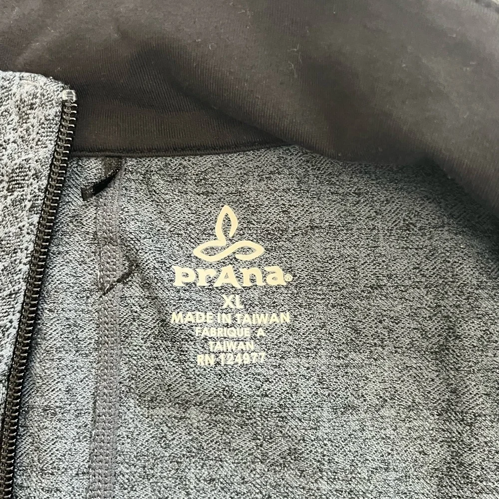 Prana Randa Jacket Size XL Full Zip Dark Gray Athletic